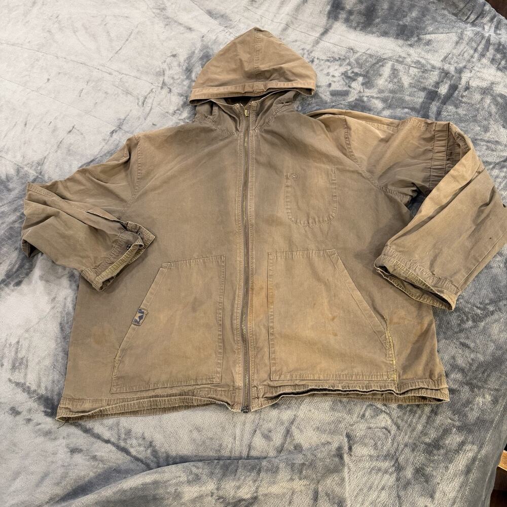 VTG Converse One Star XL Faded Brownish Utility Jacket Workwear Skater Hooded